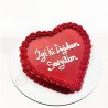 Yazılı Kalp Pasta