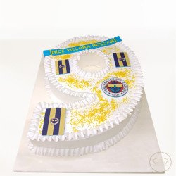 Fenerbahçe Taraftar Rakam Pasta