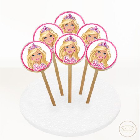 Barbie Resimli Kurabiye 6 Adet