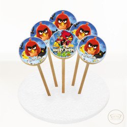 Angry Birds Resimli Kurabiye 6 Adet