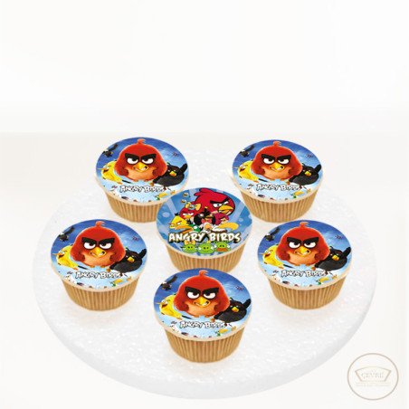 Angry Birds Resimli Cupcake