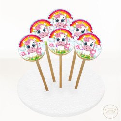 Unicorn Resimli Kurabiye 6 Adet