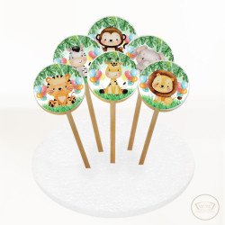 Safari Resimli Kurabiye 6 Adet