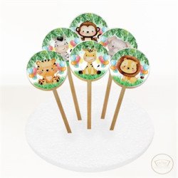 Safari Resimli Kurabiye 6 Adet