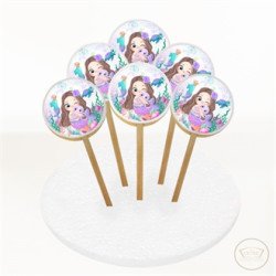 Deniz Kızı Resimli 1 Yaş Kurabiye 6 Adet