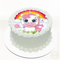 Unicorn Resim Figürlü Pasta