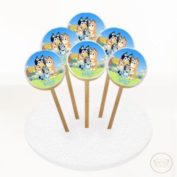 Bluey Resimli Kurabiye 6 Adet