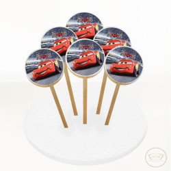 Şimşek Mcqueen Resimli Kurabiye 6 Adet