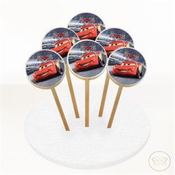 Şimşek Mcqueen Resimli Kurabiye 6 Adet