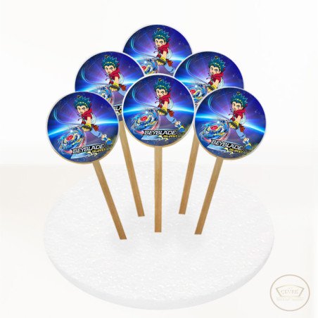 Beyblade Resimli Kurabiye 6 Adet