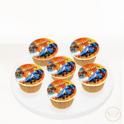 Hot Wheels Arabalar Resimli Cupcake