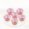 Pembe Elsa Resimli Cupcake