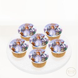 Prenses Sofia Resimli Cupcake