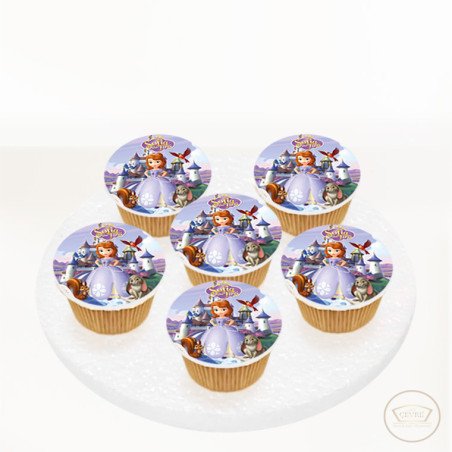 Prenses Sofia Resimli Cupcake