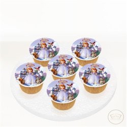 Prenses Sofia Resimli Cupcake