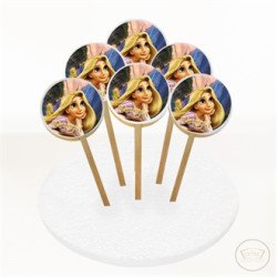 Rapunzel Resimli Kurabiye 6 Adet