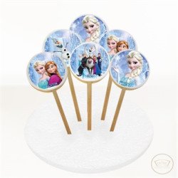 Karlar Ülkesi Resimli Kurabiye 6 Adet