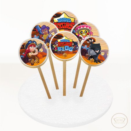 Brawl Stars Resimli Kurabiye 6 Adet