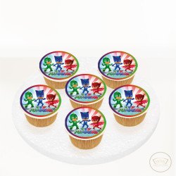 Pijamaskeliler Resimli Cupcake