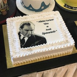 Öğretmenler Günü Resimli Pasta